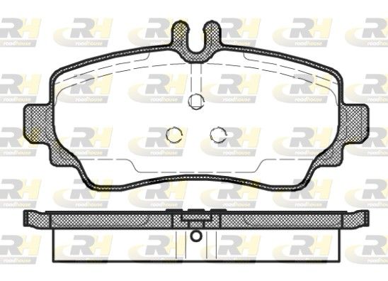 Brake Pad Set, disc brake MB A-klass W168