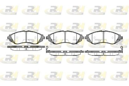 Brake Pad Set, disc brake Daewoo LANOS/NUBIRA 97- esim.