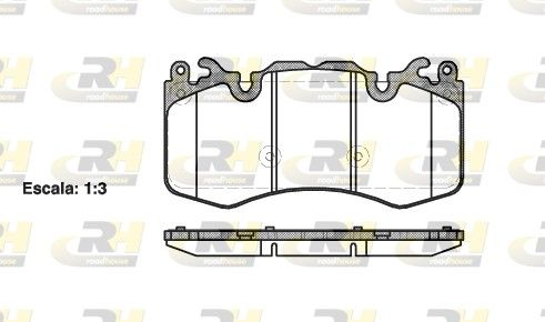 Brake Pad Set, disc brake LAND ROVER - LR114004
