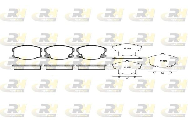 Brake Pad Set, disc brake MitsubishiCANTER 01- esim