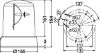 Rotating Beacon sinine 24V statsionaarne
