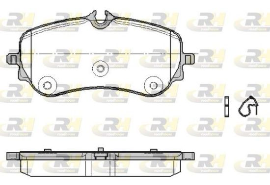 Brake Pad Set, disc brake VAG - 2H6 698 451A