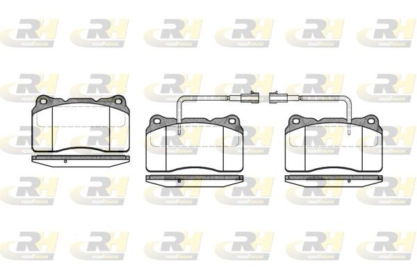 Brake Pad Set, disc brake ALFA 166 00- esim