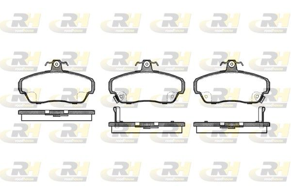 Brake Pad Set, disc brake Rover 200/400/800 92- esim.