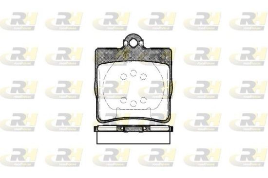 Brake Pad Set, disc brake MERCEDES-BENZ - 002 420 71 20