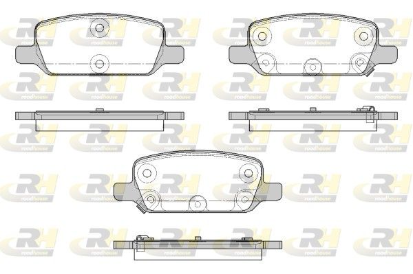 Brake Pad Set, disc brake TESLA - 8008244-00-B