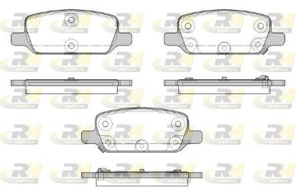 Brake Pad Set, disc brake TESLA - 8008244-00-B