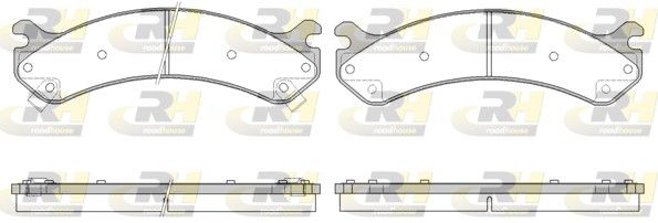 Brake Pad Set, disc brake HUMMER - 18026219