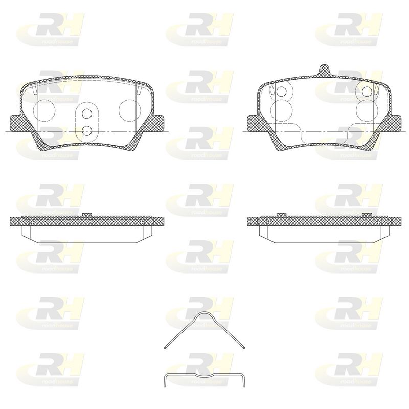 Brake Pad Set, disc brake VOLVO - 31687033
