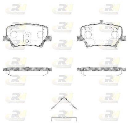 Brake Pad Set, disc brake VOLVO - 31687033