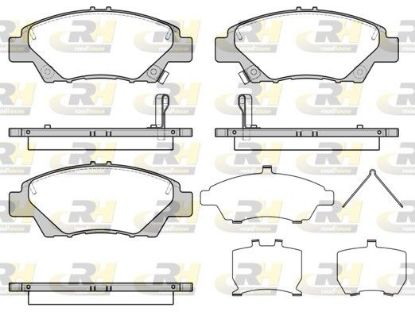 Brake Pad Set, disc brake HONDA - 45022-TAR-G00