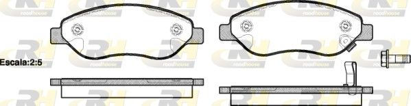 Brake Pad Set, disc brake Opel CORSA D 06- esim.