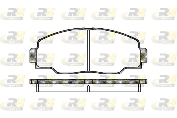 Brake Pad Set, disc brake Toyota DYNA 88- esim.