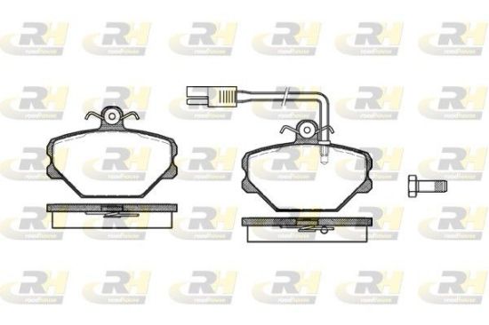 Brake Pad Set, disc brake YUGO ZASTAVA 89-95 esim.