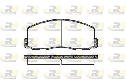 Brake Pad Set, disc brake MitsubishiCOLT,GALANT 84-90 e