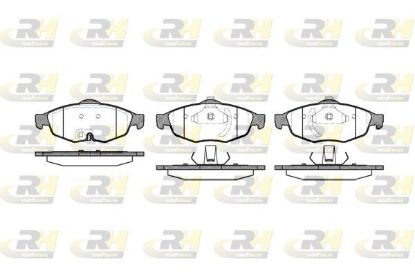 Brake Pad Set, disc brake Chrysler SEBRING 01- esim.