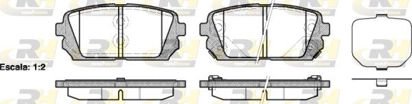 Brake Pad Set, disc brake ix35 (LM, EL, ELH), CARENS III (UN)