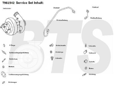 Charger, charging (supercharged/turbocharged) TURBO SERVICE SET
