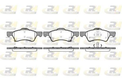 Brake Pad Set, disc brake CHRYSLER - 05019803AA