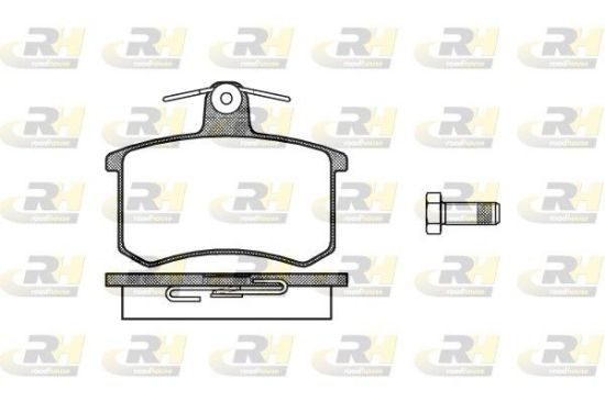 Brake Pad Set, disc brake ALFA 164,Audi 80 86-91,Fiat,V