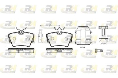 Brake Pad Set, disc brake ASENDUB 2767-12