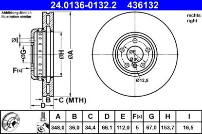 Brake Disc BMW - 34 11 6 860 912 - par.