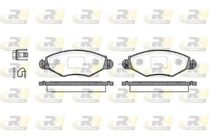 Brake Pad Set, disc brake PSA - 16 172 548 80