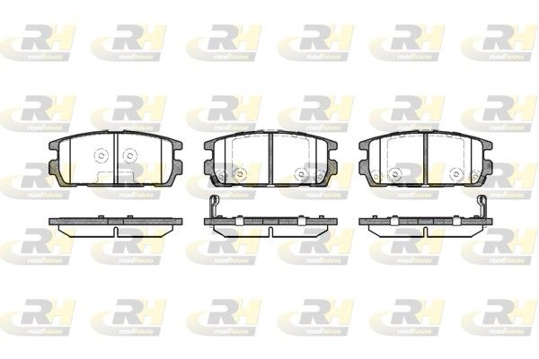 Brake Pad Set, disc brake HYUNDAI - 58302-H1A00