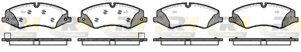 Brake Pad Set, disc brake LAND ROVER - LR016962