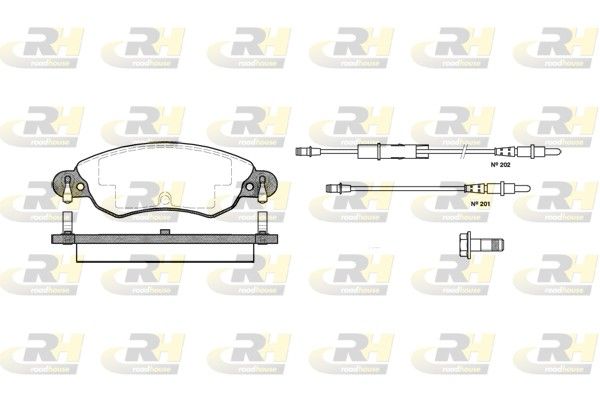 Brake Pad Set, disc brake Citroen C5 1,8 16V 00- esim.