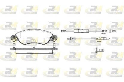 Brake Pad Set, disc brake Citroen C5 1,8 16V 00- esim.