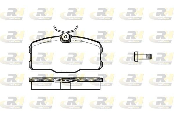Brake Pad Set, disc brake MB W126 81-82 esim.