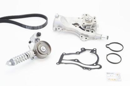 Water Pump + V-Ribbed Belt Kit -
