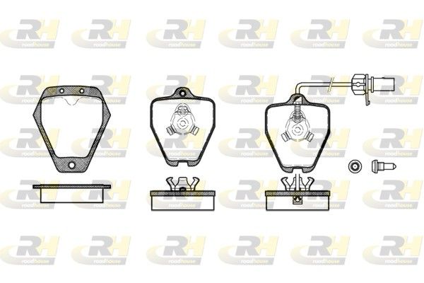 Brake Pad Set, disc brake Audi A6 2.7i V6 30V 99-02 esi