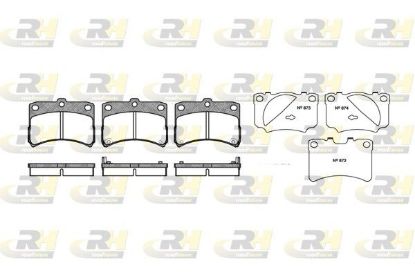 Brake Pad Set, disc brake Daihatsu 98-03 esim.