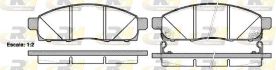 Brake Pad Set, disc brake NISSAN - D1060-JX50B