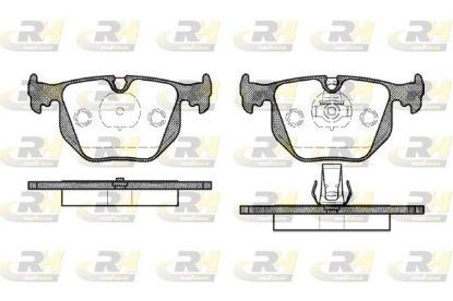 Brake Pad Set, disc brake BMW - 34 21 1 164 581