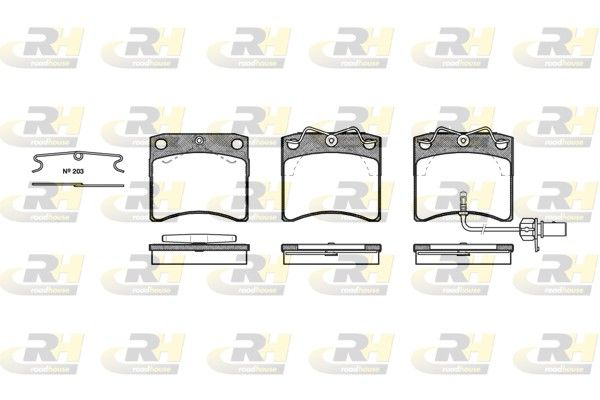 Brake Pad Set, disc brake VW Transporter T4 99-03 esim.