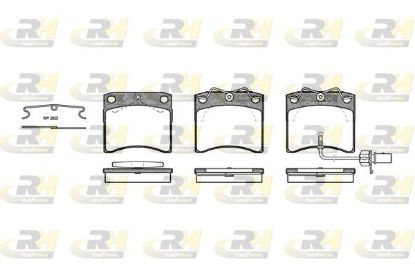 Brake Pad Set, disc brake VW Transporter T4 99-03 esim.