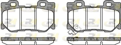 Brake Pad Set, disc brake Nissan D4060JL00E -370 Z (Z34)
