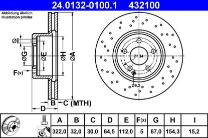 Brake Disc MERCEDES-BENZ - 204 421 10 12
