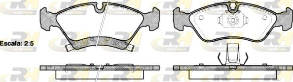 Brake Pad Set, disc brake Opel Meriva 03- esim.