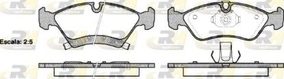 Brake Pad Set, disc brake Opel Meriva 03- esim.