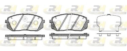 Brake Pad Set, disc brake HYUNDAI - 58101-B2A60