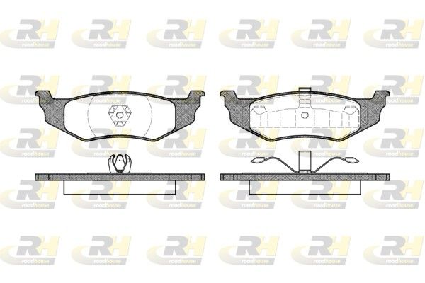 Brake Pad Set, disc brake Chrysler 300M,Stratus,Neon 9
