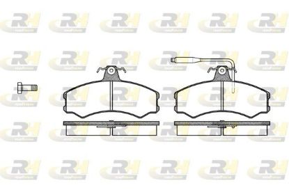 Brake Pad Set, disc brake Fiat DUCATO 84-90 esim.