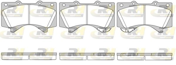 Brake Pad Set, disc brake TOYOTA - 04465-0C020