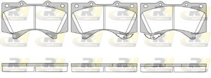 Brake Pad Set, disc brake TOYOTA - 04465-0C020