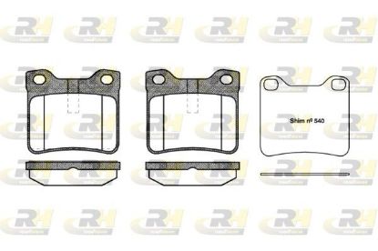 Brake Pad Set, disc brake PSA - 16 114 568 80