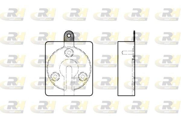 Brake Pad Set, disc brake Jaguar,ASTON MARTIN 63-69 esi